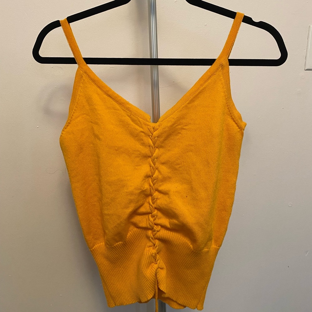 Yellow top with adjustable chest
